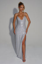 Holly Maxi Dress - Silver