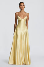 Heather Maxi Dress - Lemon