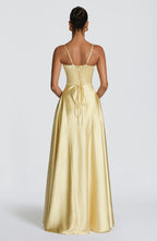 Heather Maxi Dress - Lemon