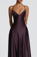 Heather Maxi Dress - Plum
