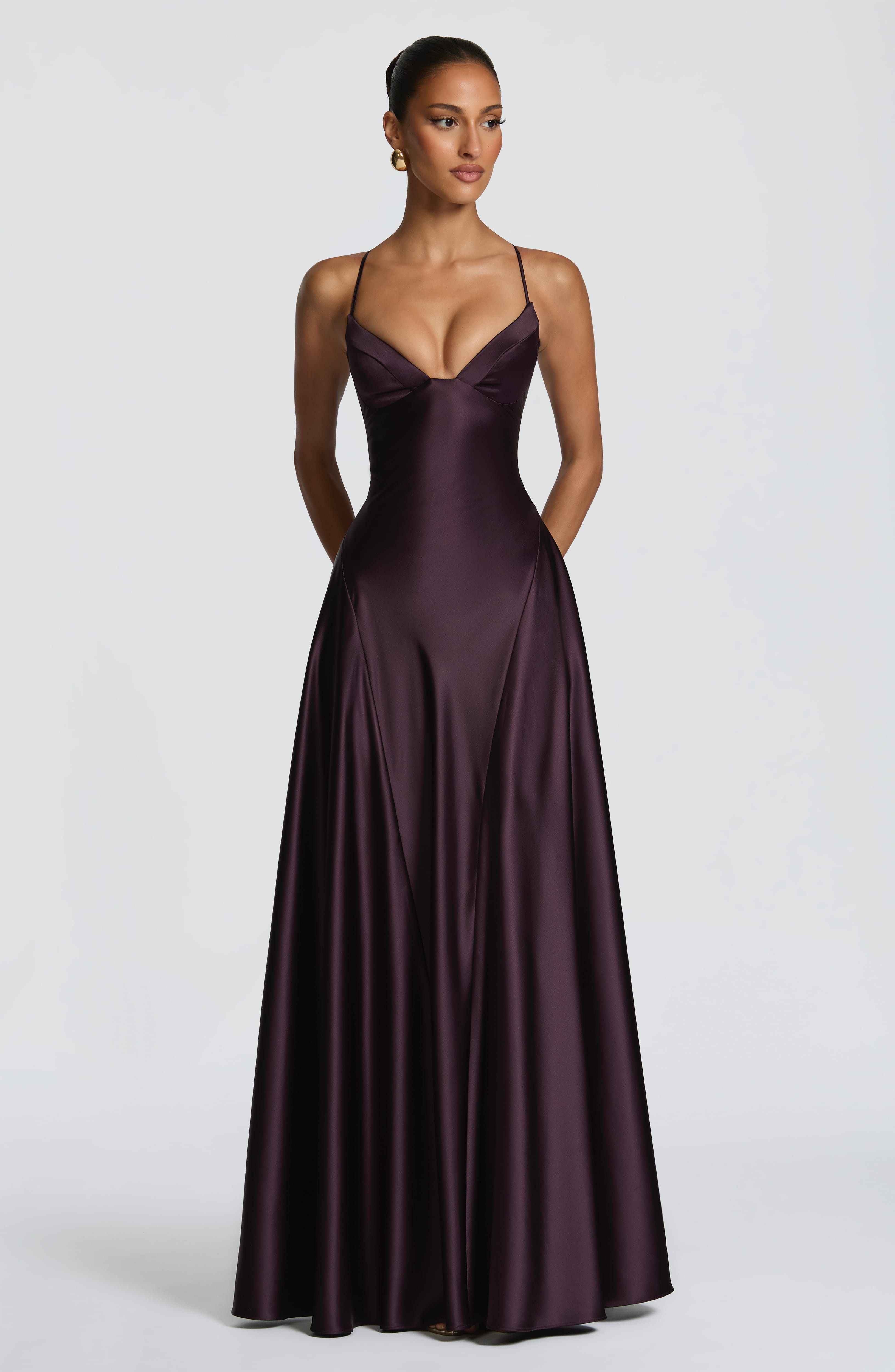 Heather Maxi Dress - Plum