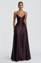 Heather Maxi Dress - Plum