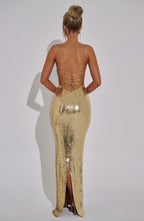 Ella Maxi Dress - Gold