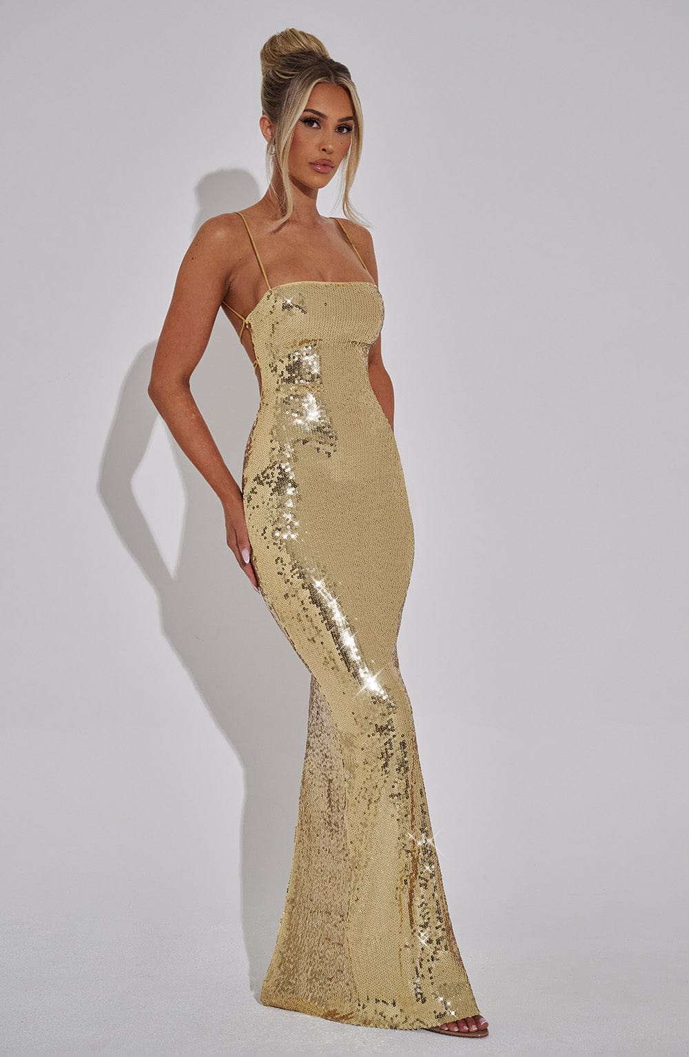 Ella Maxi Dress - Gold