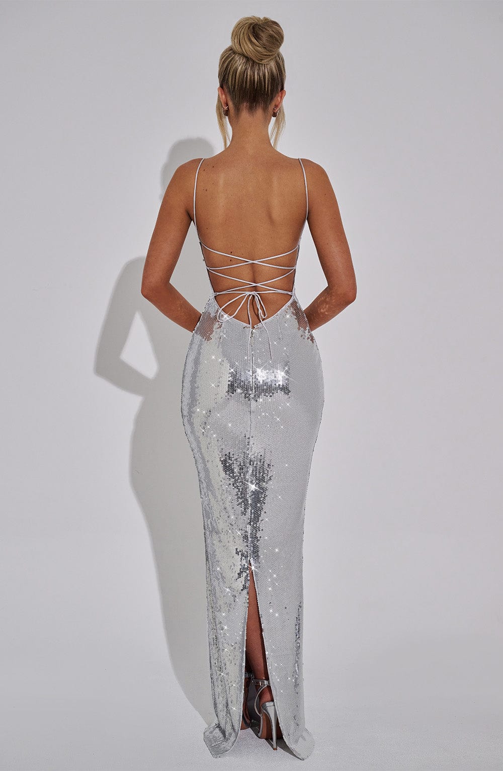 Ella Maxi Dress - Silver