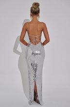 Ella Maxi Dress - Silver