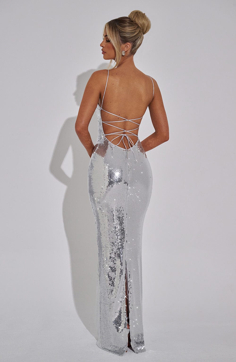 Ella Maxi Dress - Silver