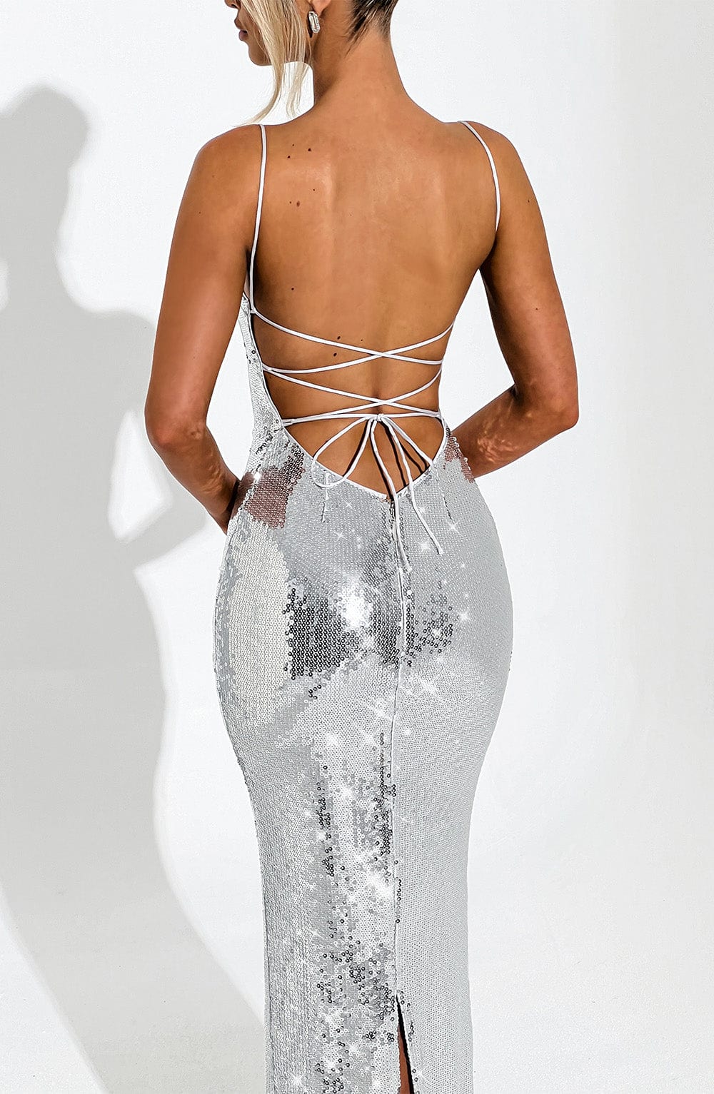 Ella Maxi Dress - Silver
