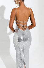 Ella Maxi Dress - Silver