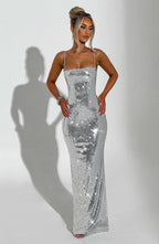 Ella Maxi Dress - Silver