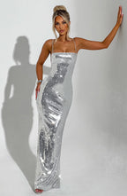Ella Maxi Dress - Silver