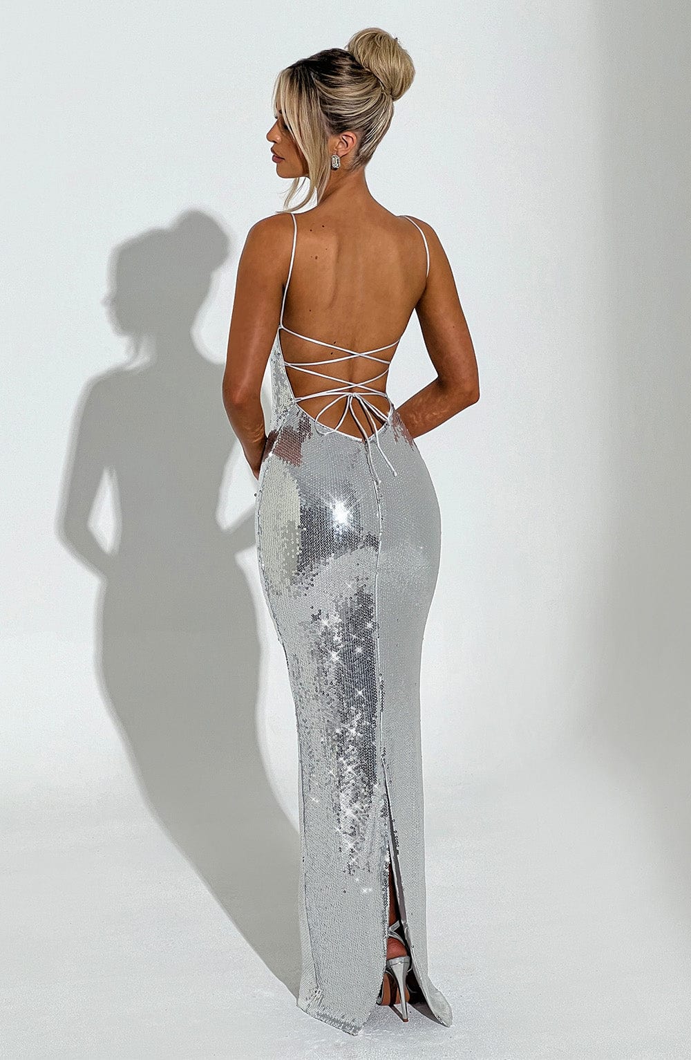 Ella Maxi Dress - Silver