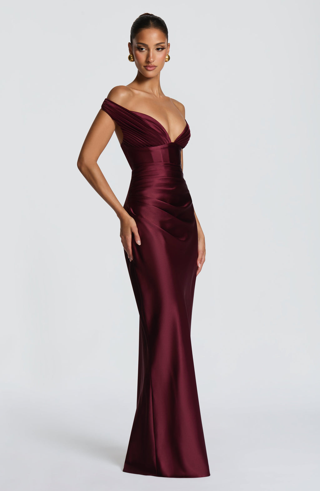 Carol Maxi Dress - Cherry Lacquer
