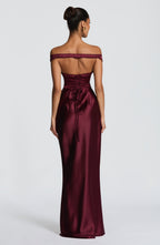 Carol Maxi Dress - Cherry Lacquer