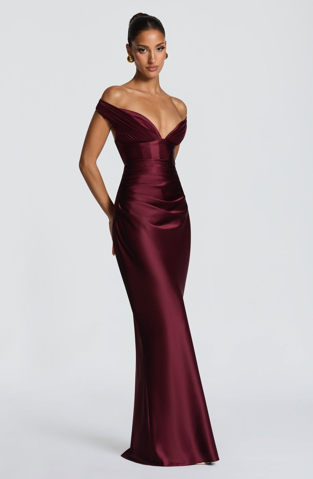 Carol Maxi Dress - Cherry Lacquer