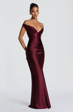Carol Maxi Dress - Cherry Lacquer