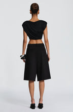 Gemma Bermuda Shorts - Black