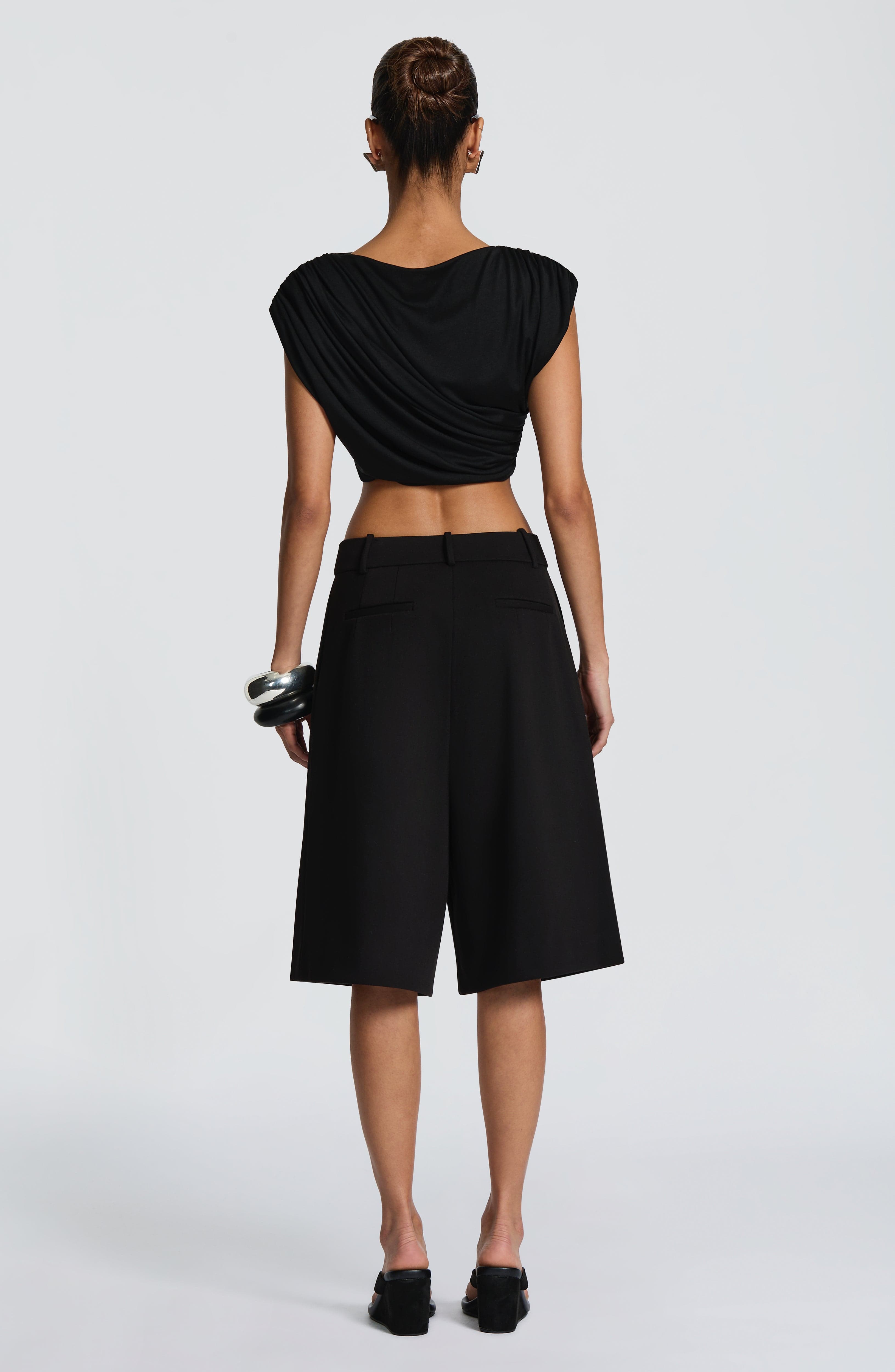 Gemma Bermuda Shorts - Black