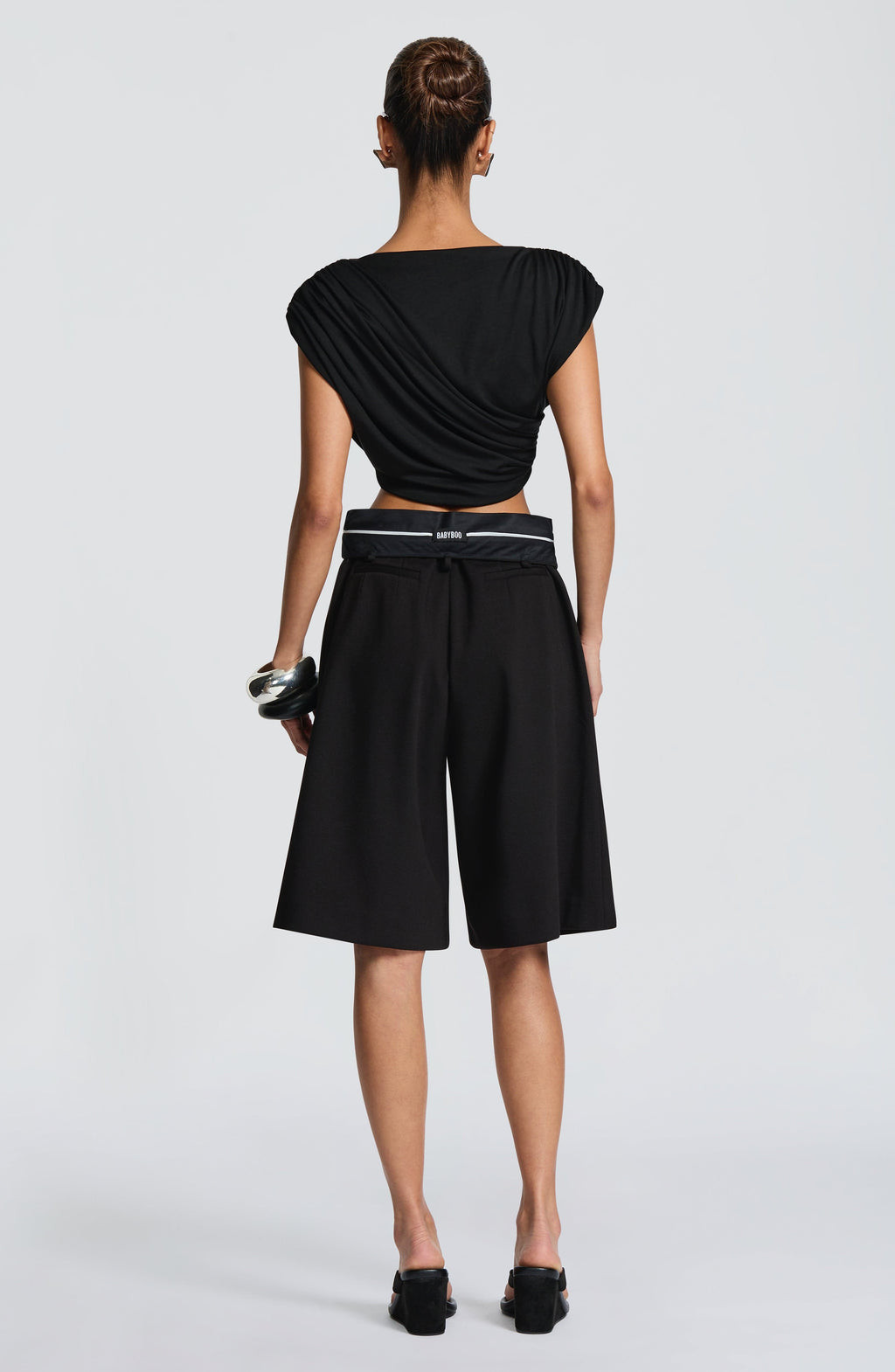 Gemma Bermuda Shorts - Black