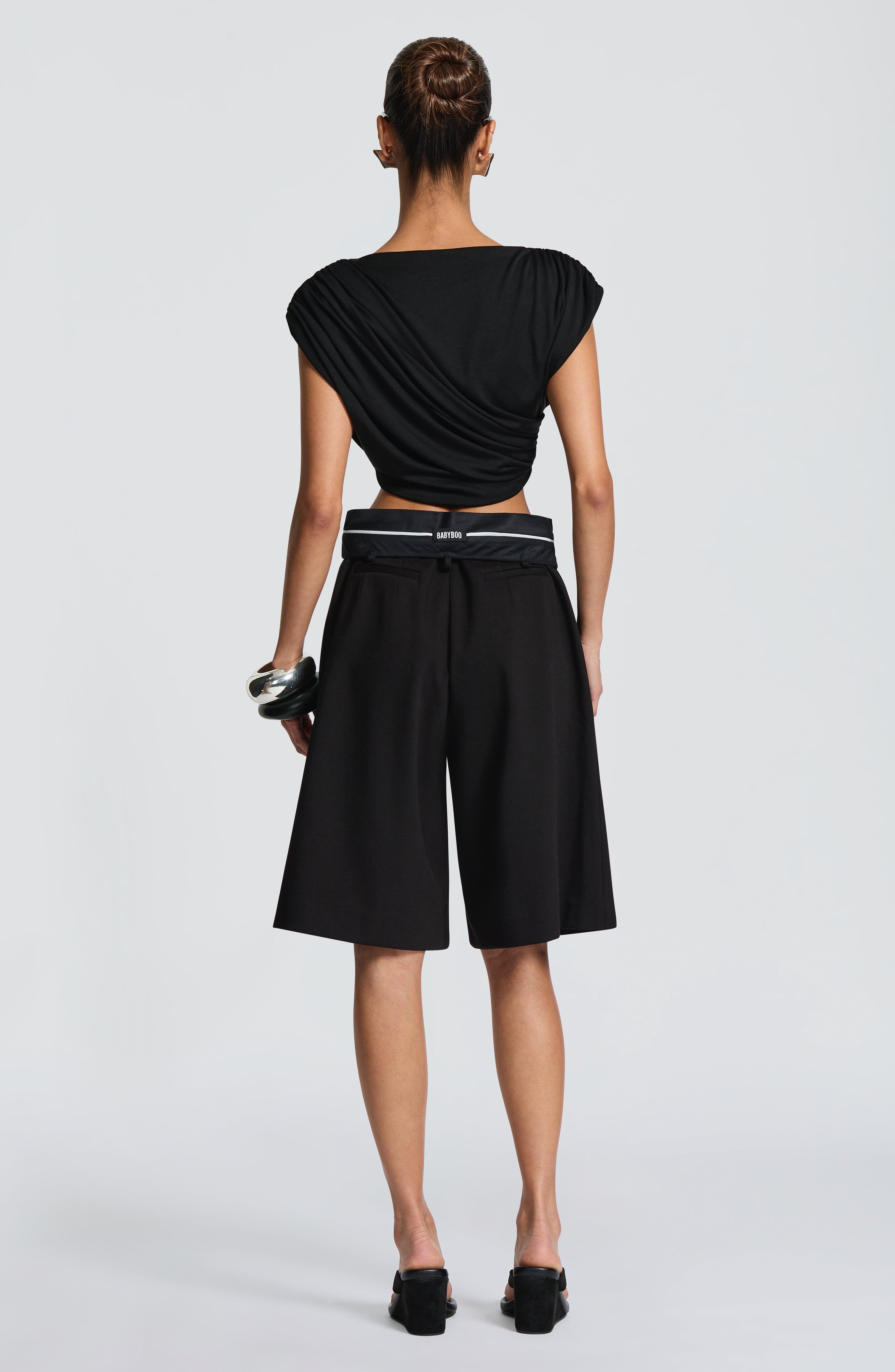 Gemma Bermuda Shorts - Black
