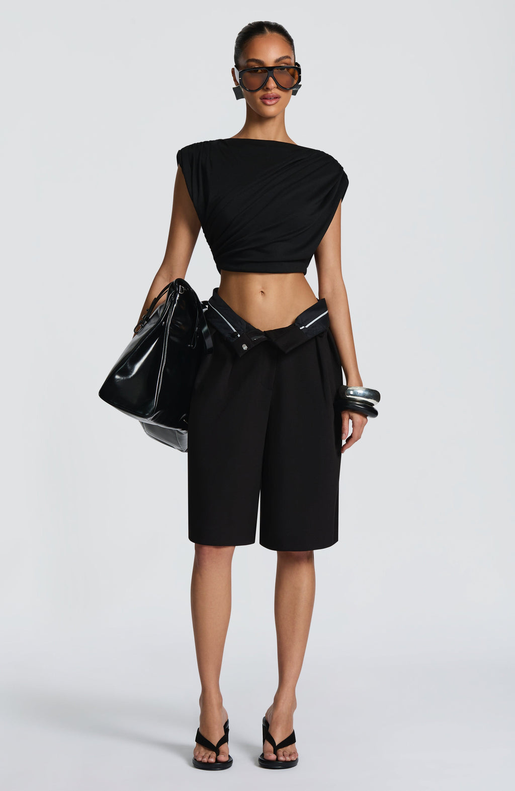 Gemma Bermuda Shorts - Black