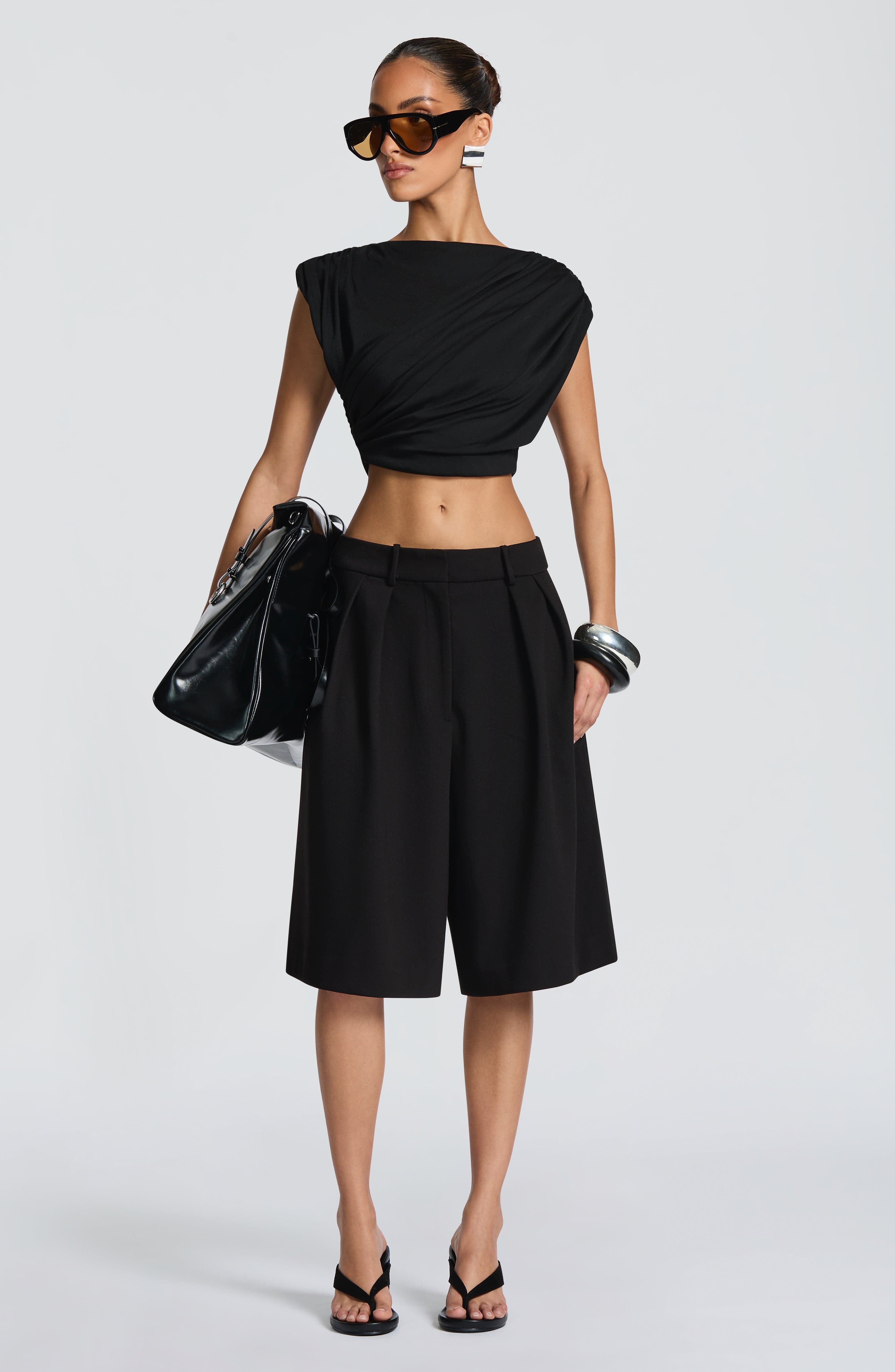Gemma Bermuda Shorts - Black