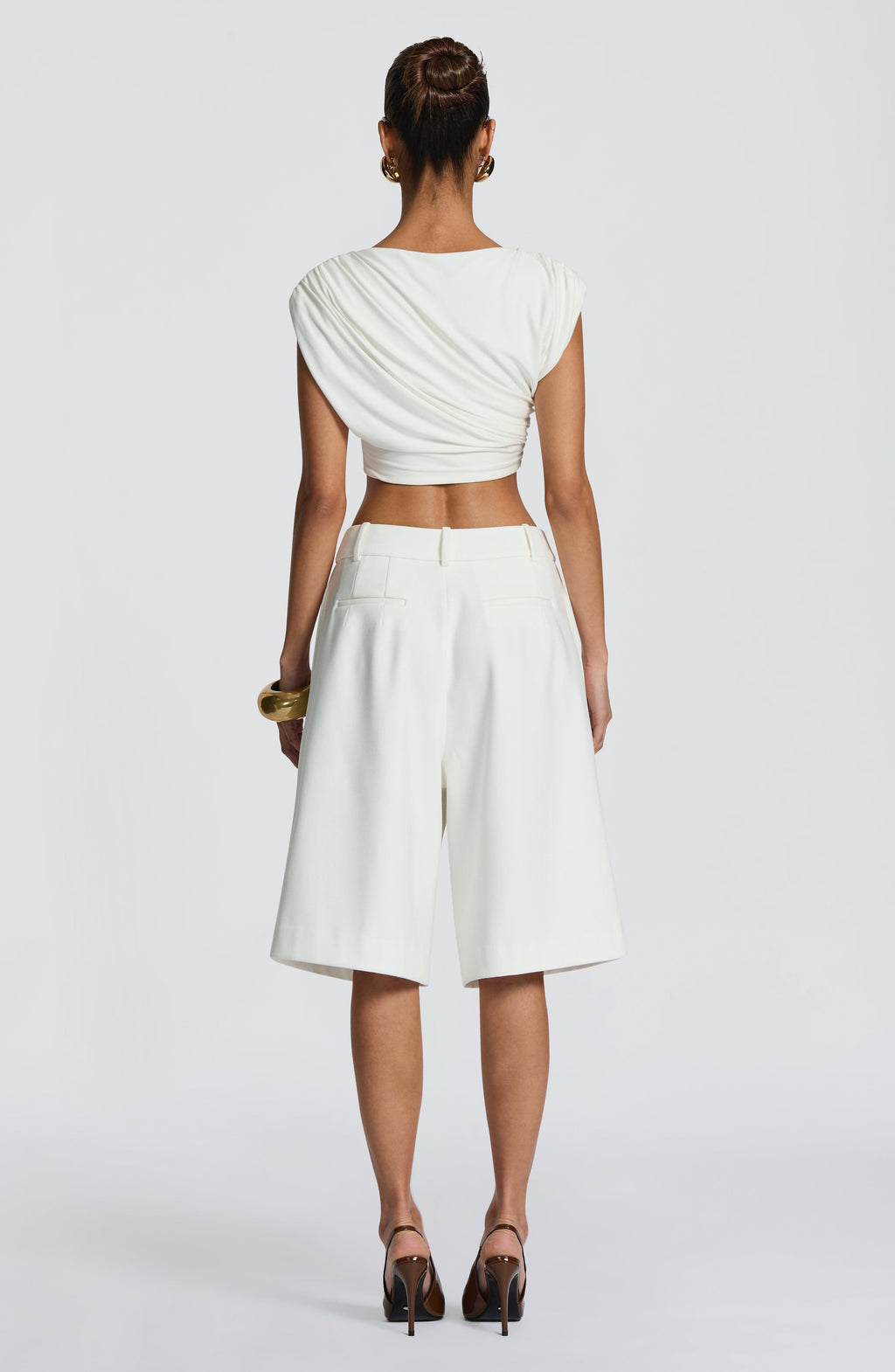 Gemma Bermuda Shorts - Ivory