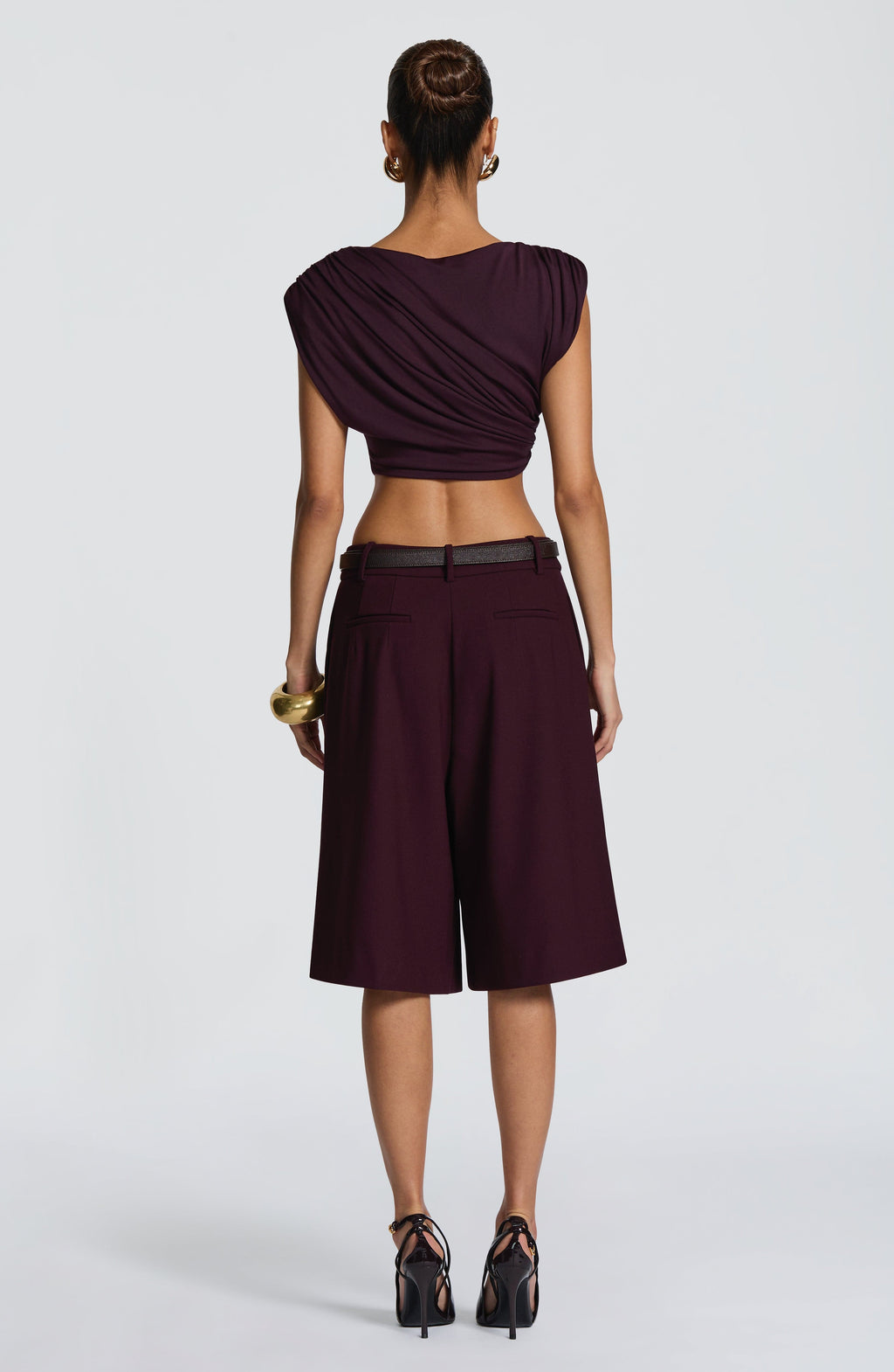 Gemma Bermuda Shorts - Plum