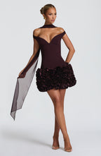 Lauren Mini Dress - Plum