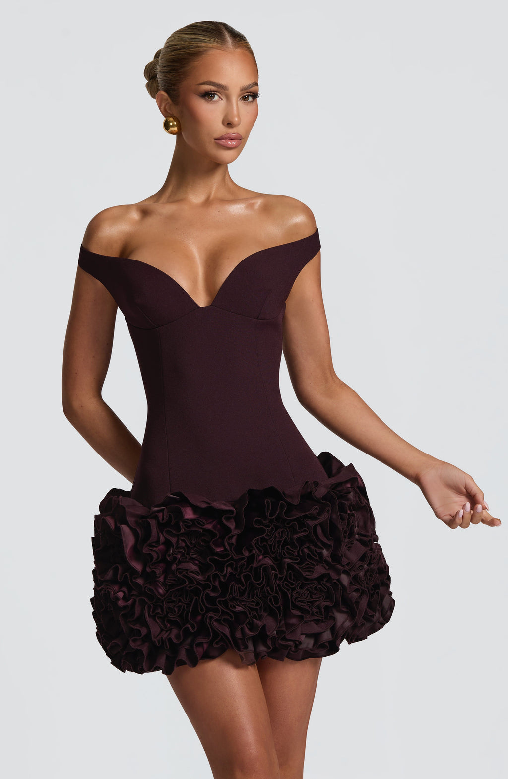 Lauren Mini Dress - Plum