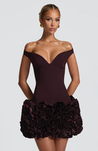 Lauren Mini Dress - Plum