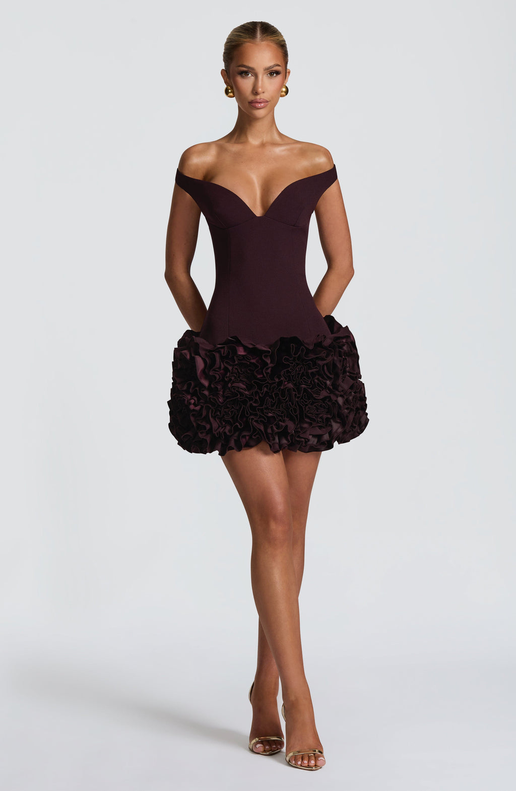 Lauren Mini Dress - Plum