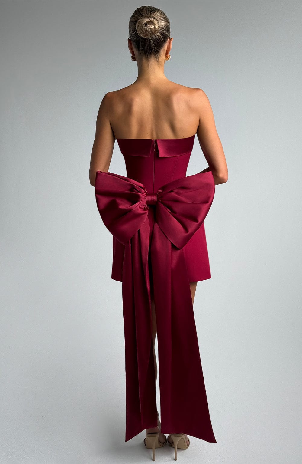 Amber Mini Dress - Wine
