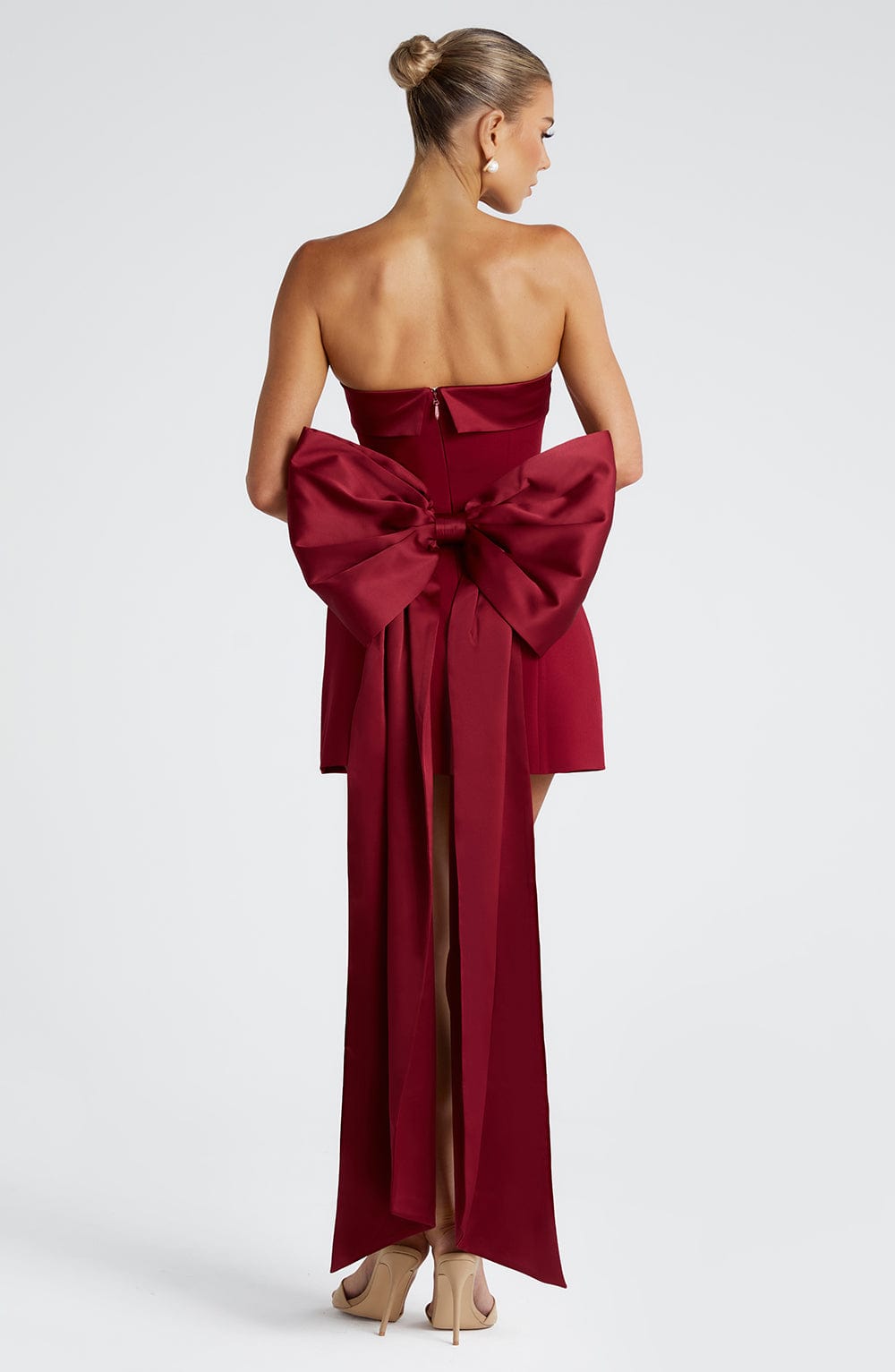 Amber Mini Dress - Wine