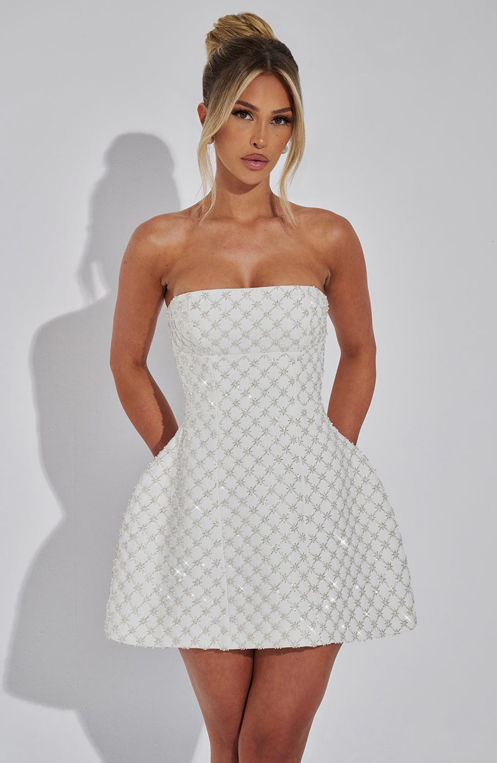 Lisa Mini Dress - Ivory