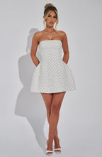 Lisa Mini Dress - Ivory