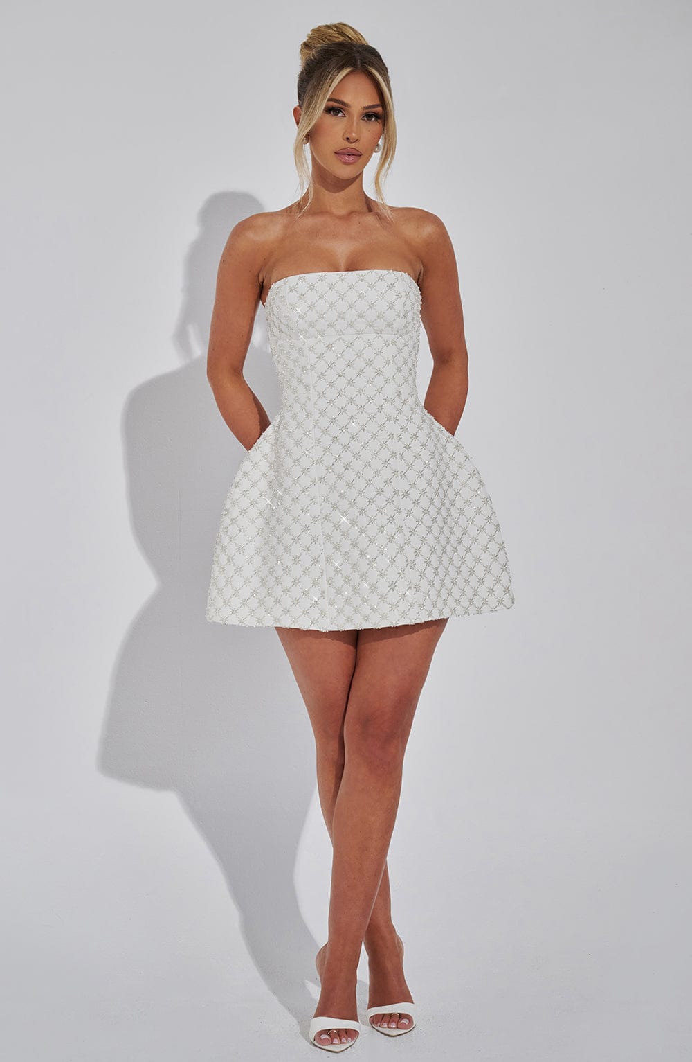 Lisa Mini Dress - Ivory