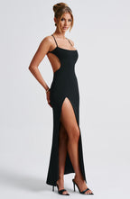 Gloria Maxi Dress - Black