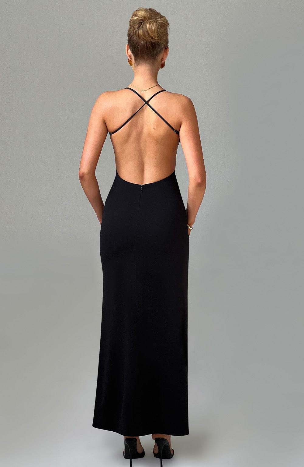 Gloria Maxi Dress - Black