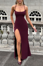 Natalie Maxi Dress - Cherry Lacquer