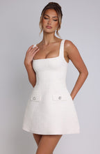 Adele Mini Dress - Ivory
