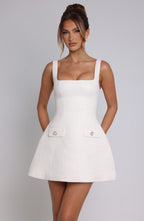 Adele Mini Dress - Ivory