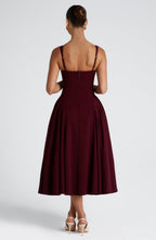 Isla Midi Dress - Cherry Lacquer