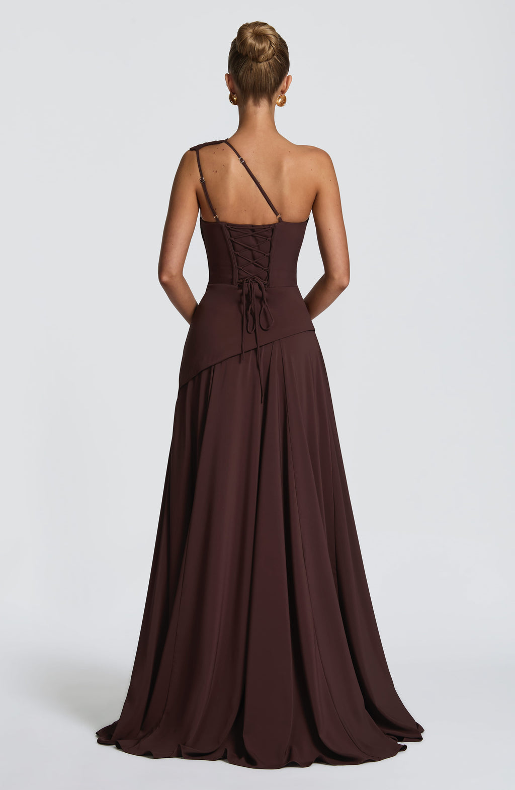 Natasha Maxi Dress - Plum Brown