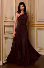 Natasha Maxi Dress - Plum Brown