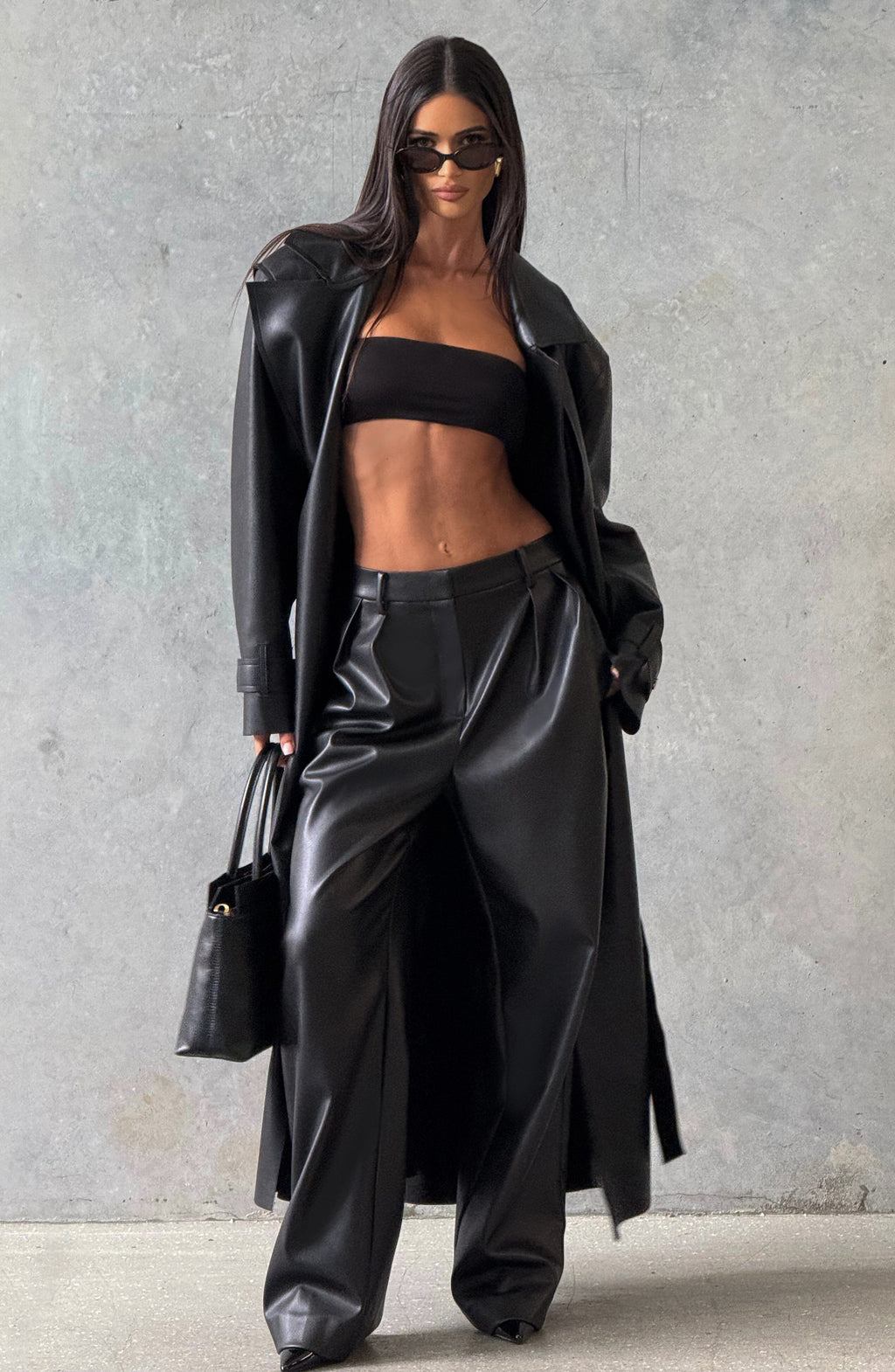 Amber Trench Coat - Black