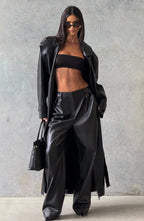 Amber Trench Coat - Black
