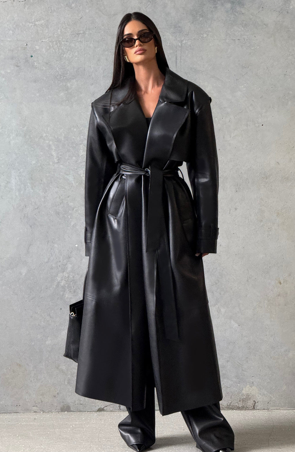 Amber Trench Coat - Black