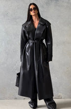 Amber Trench Coat - Black