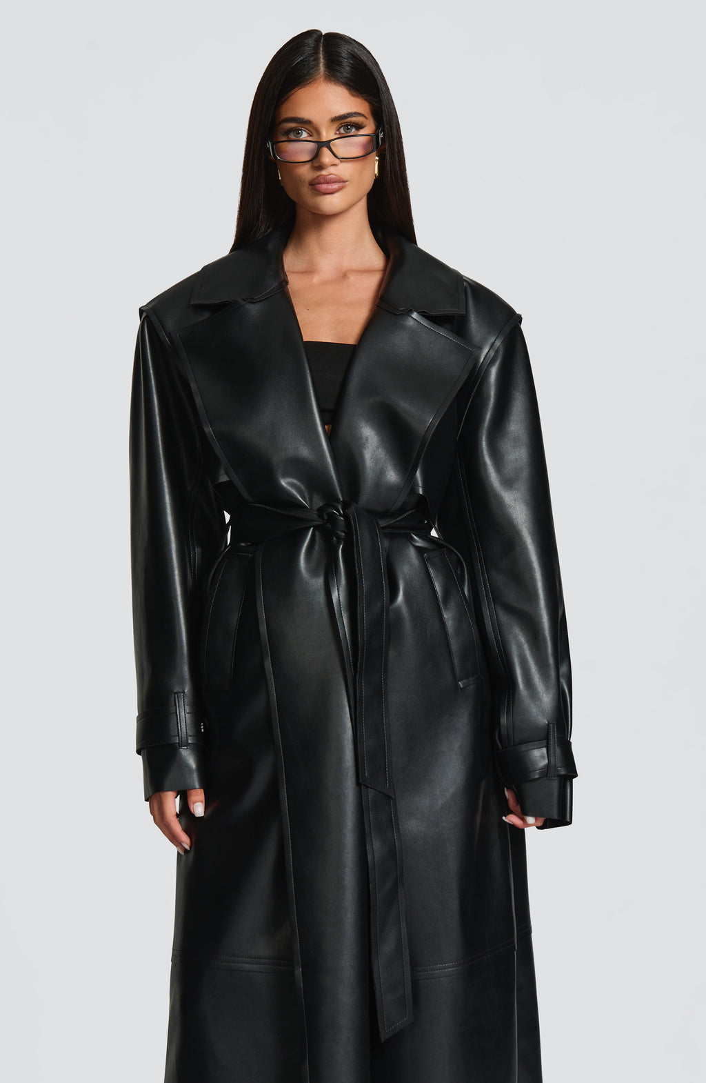 Amber Trench Coat - Black